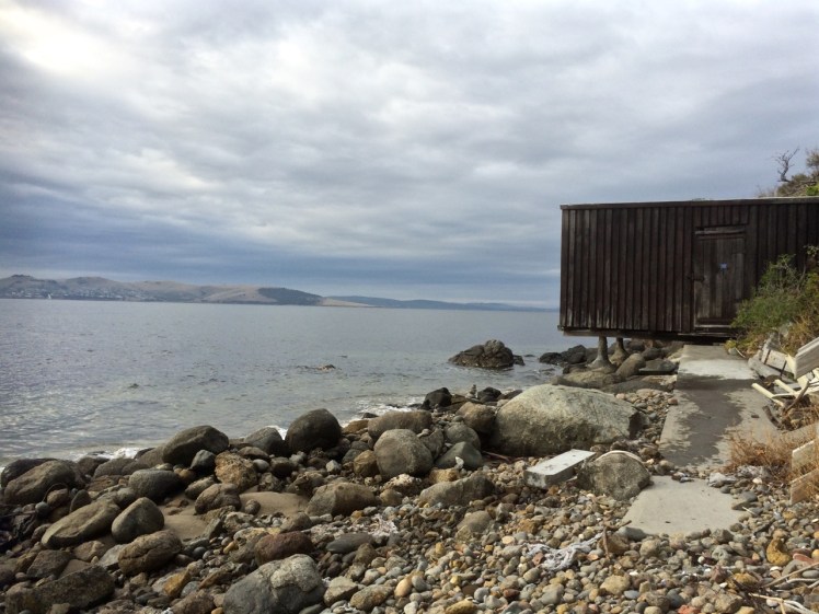 Boatshed marking beginning of BB3