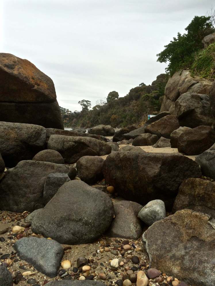 First glimpse of Grange Beach
