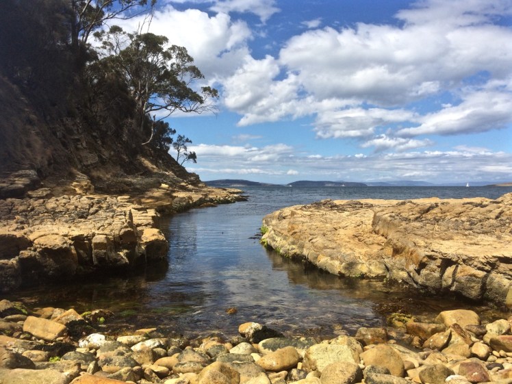 Looking north again from Tinderbox Beach