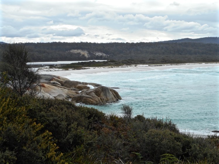 Sloop Lagoon seen from the rocks above Sloop Reef Cove over Taylors Beach