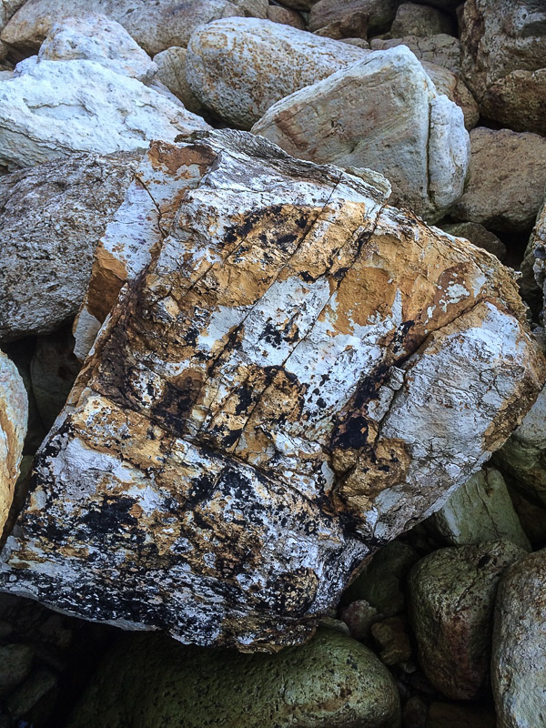 Rock white and orange