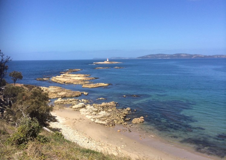 Iron Pot the reef and Bruny Island
