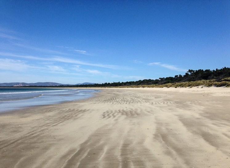 Seven Mile beach from the Sandy Point or eastern end